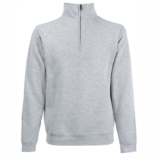 62114-CLASSIC ZIP NECK SWEAT